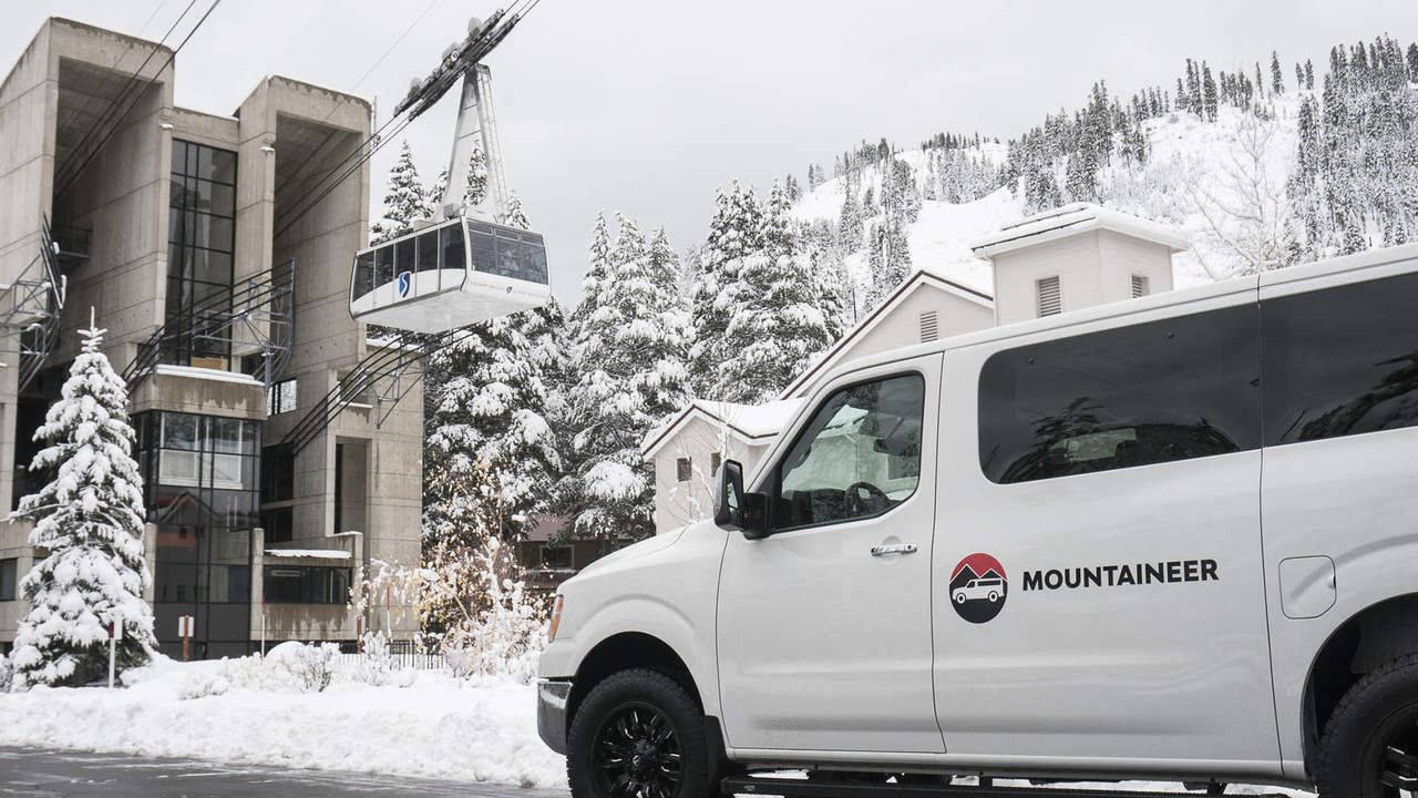 The free Mountaineer shuttle is a micro mass transit option at Palisades Tahoe
