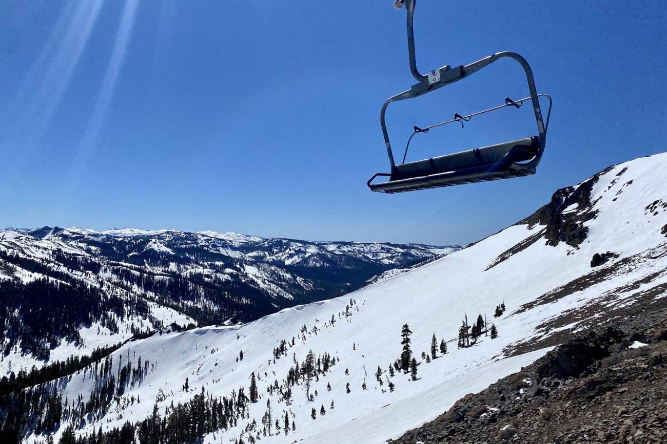 Spring View from Headwall Express at Palisades Tahoe