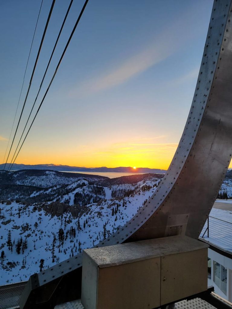 Sunrise from the Aerial Tram