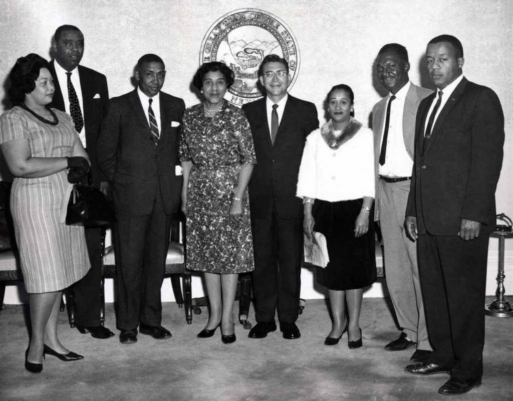 Governor Sawyer with the NAACP.