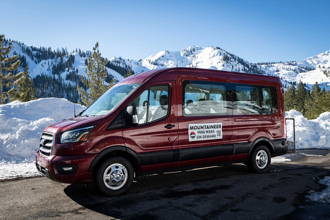 The Mountaineer shuttle in Olympic Valley.