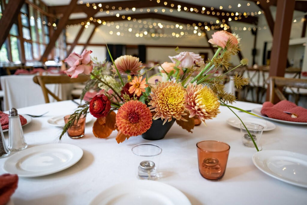 Wedding Table setting at High Camp Palisades Tahoe