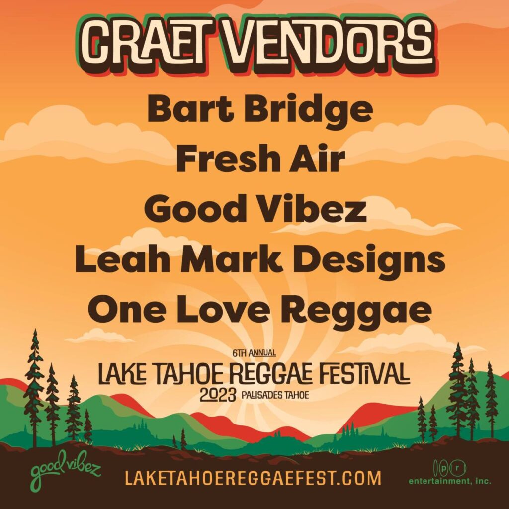 Vendors at Lake tahoe reggae fest
