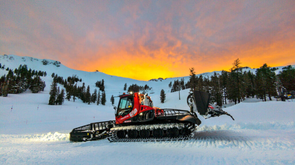 A free 600 snowcat at Palisades Tahoe.