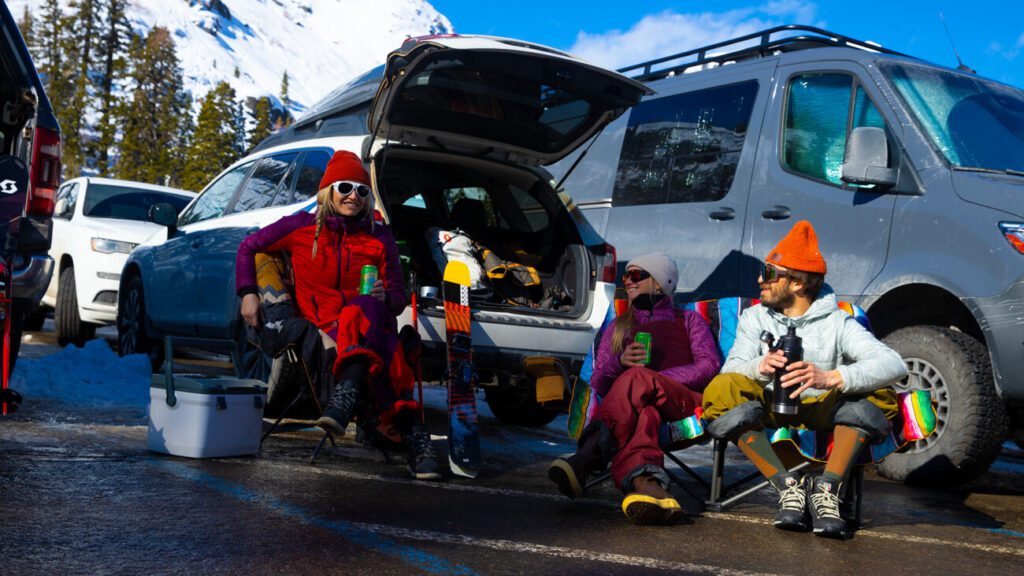 Parking lot Palisades Tahoe