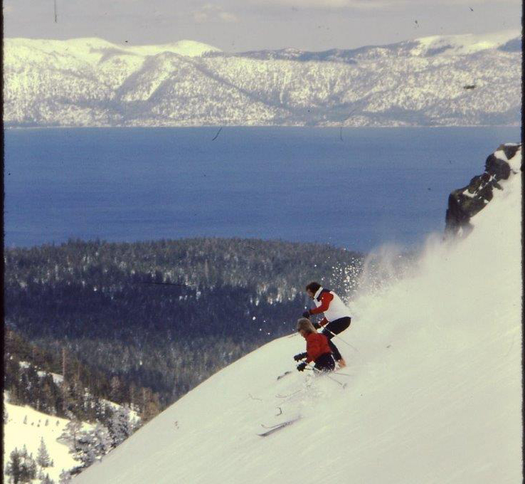 An old shot of Chip Lambert skiing at Alpine