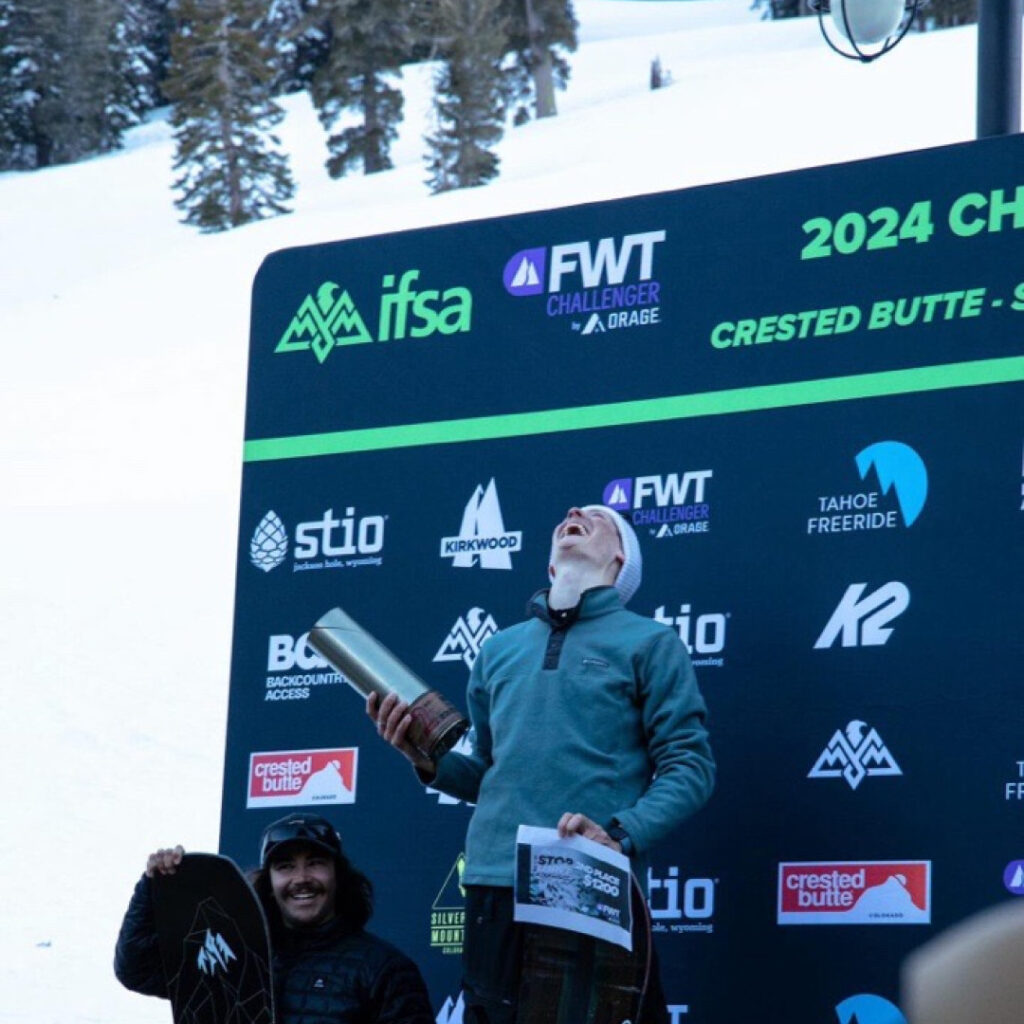 Team Palisades Tahoe athlete Tilden Wooley takes first place.
