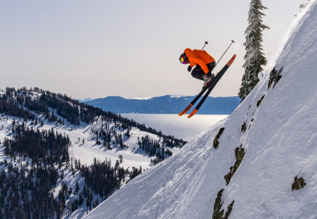 Connery hucking Beaver Bowl at Alpine