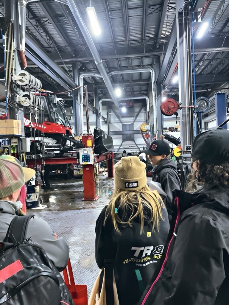 Standing in the shop at Mt Hood Meadows.