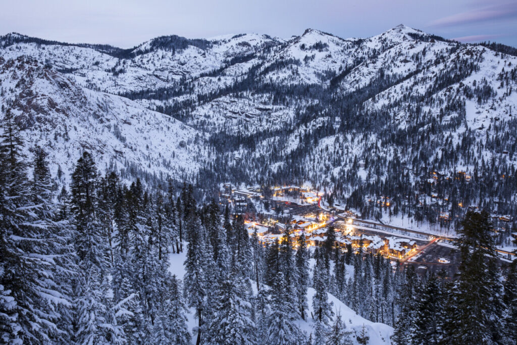 The Village at Palisades Tahoe aerial photo