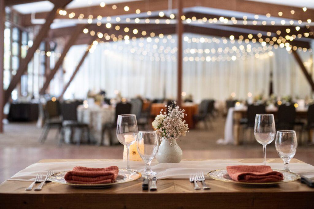 Couple's table at OVL reception