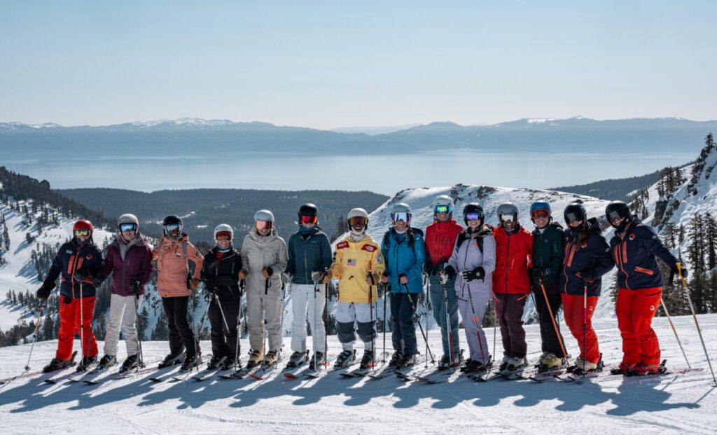 Amie Engerbretson with her Women of Winter Camp crew