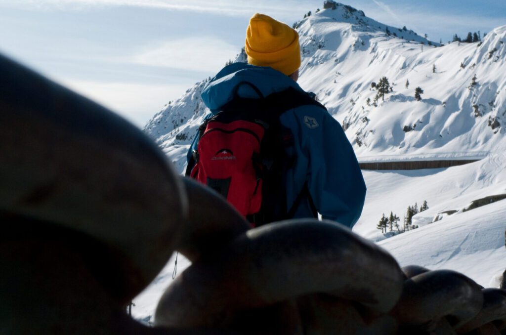 JT Holmes in the Tahoe Donner backcountry