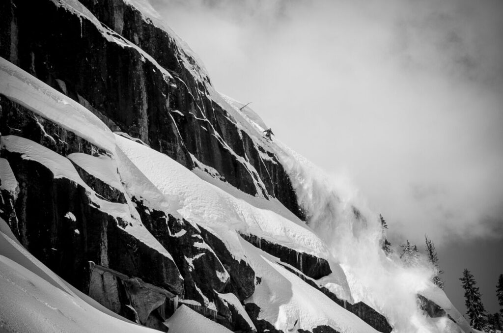 JT Holmes skiing in the Tahoe Donner backcountry