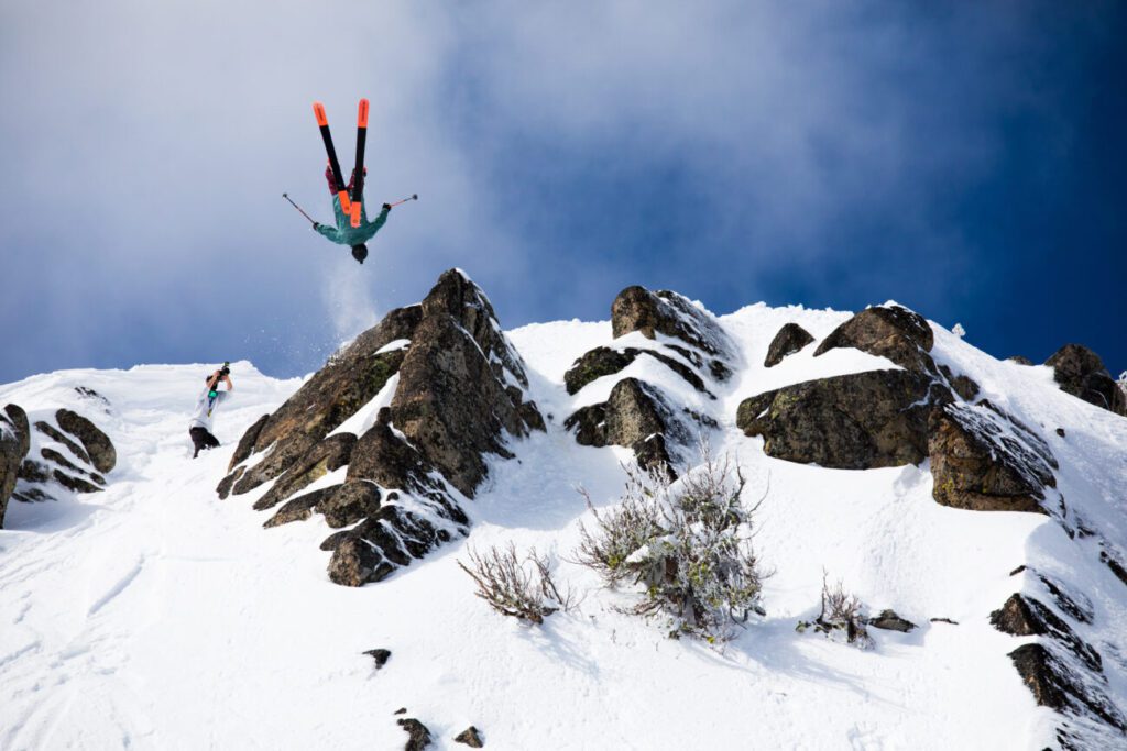 Connery Lundin hitting backflip off Granite Chief