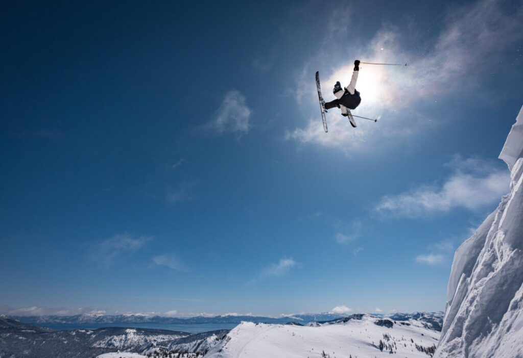 Carson McCarron hitting a flat 3 off Granite Chief