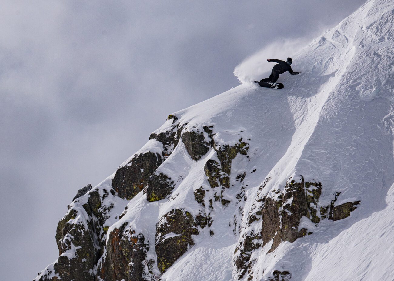 Cass Jones taking a technical line down mainline pocket