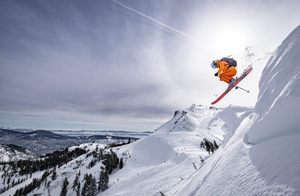 Amie Engerbretson skiing on February 11, 2025