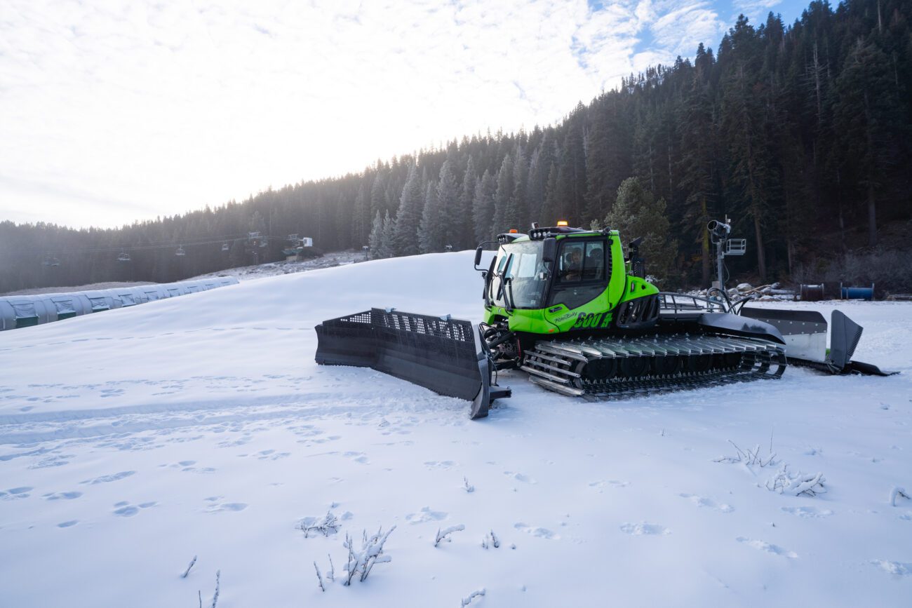The new diesel-electric snowcat