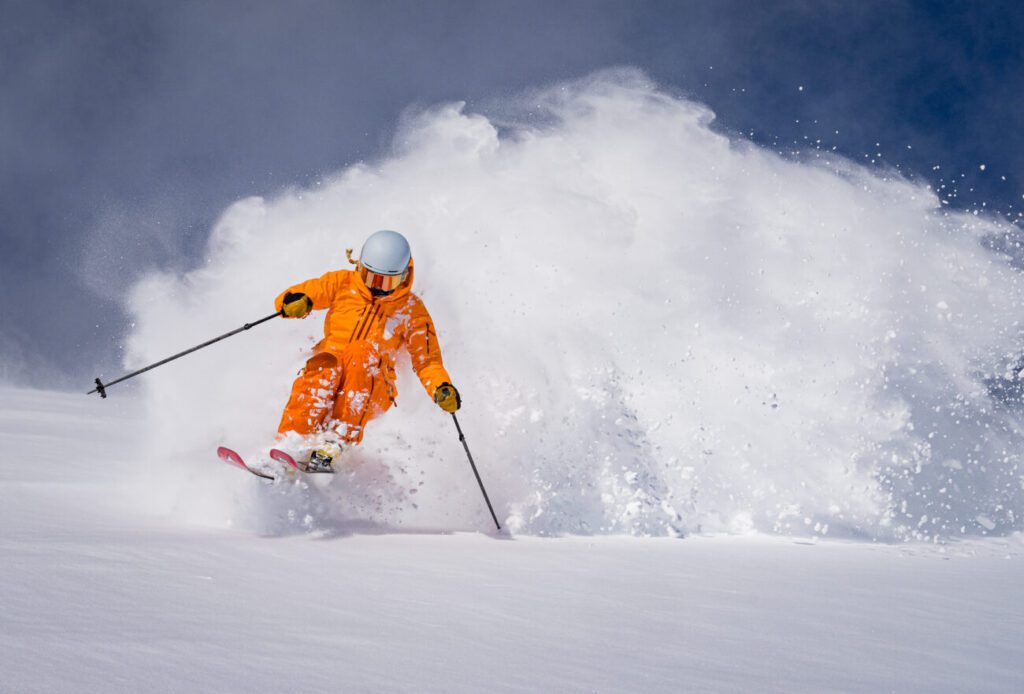 Amie Engerbretson skiing on March 7, 2025