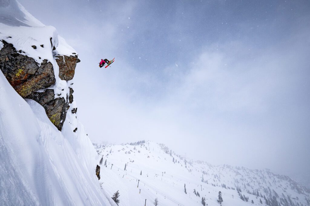 Connery back flip off of Granite Peak