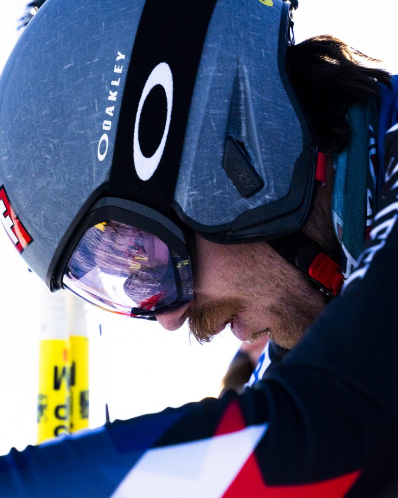 Bryce Bennett locking in before dropping in.