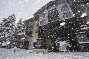 Snow in The Village on February 17, 2026