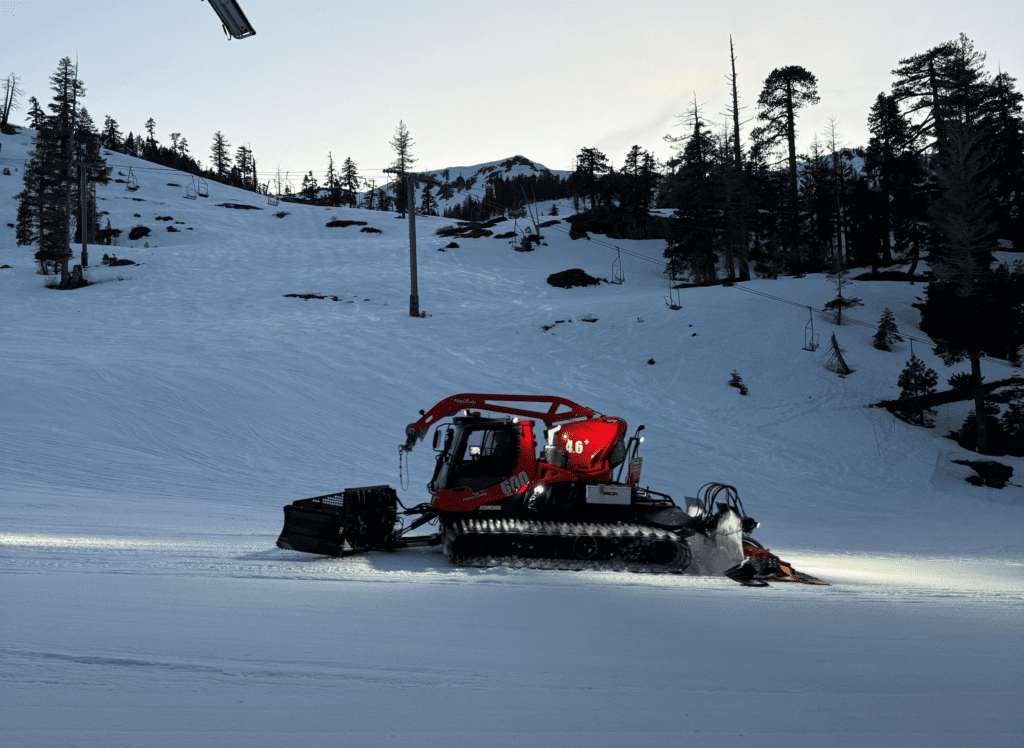 Winch cat in operation