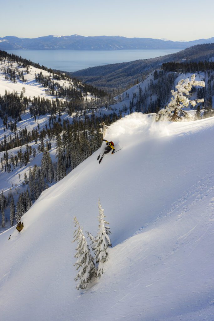 Pow slash at Alpine