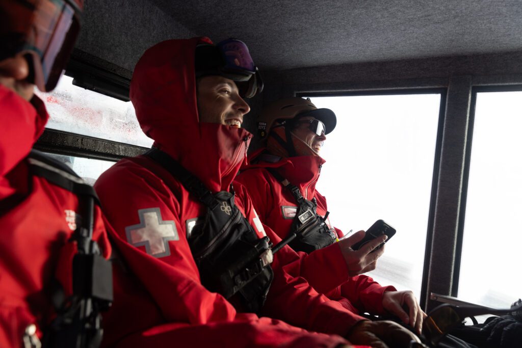 Patrollers in the troop carrier