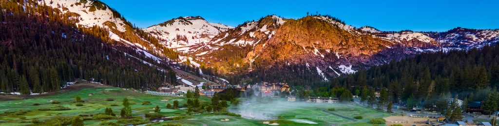 Spring scenic of Olympic Valley